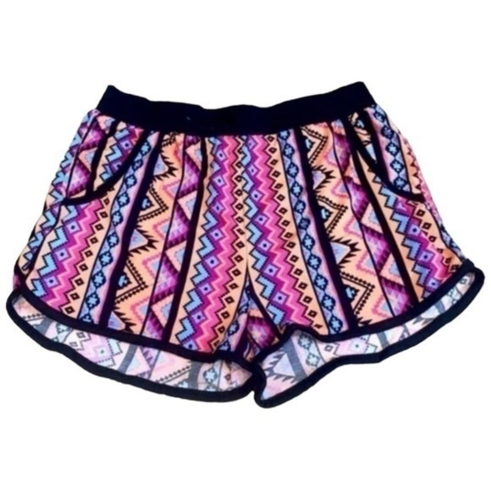 🔥🔥NOBO Pastel Multicolor Tribal Shorts with Pockets